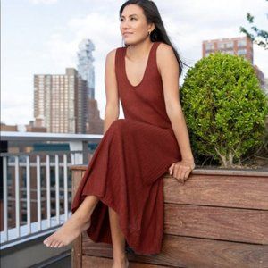 banana republic || linen rib knit dress